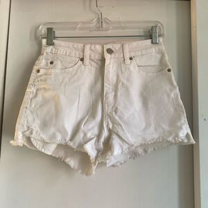 Just USA White Jean Shorts